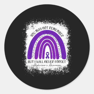 Sticker Rond Peut-Être Pas Se Souvenir Mais Je N'Oublierai Jama