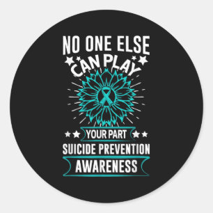 Sticker Rond Peut toujours jouer votre rôle Sensibilisation à l