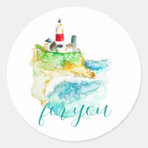 Sticker Rond Phare
