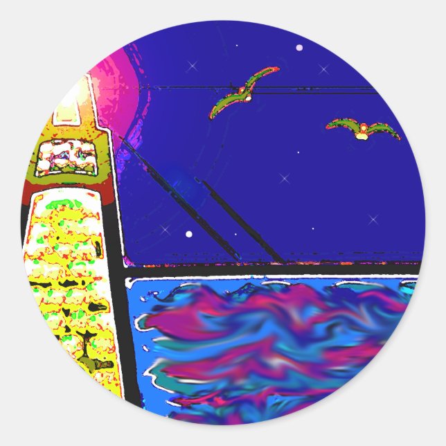 Sticker Rond Phare (Devant)