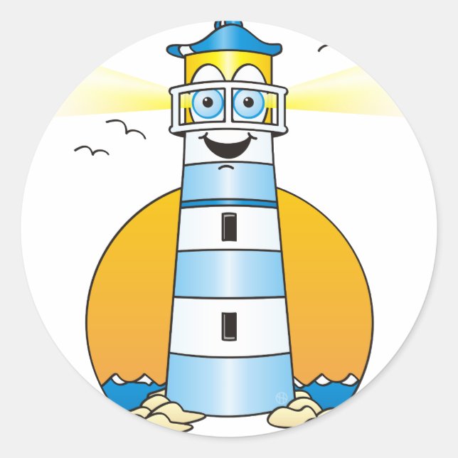 Sticker Rond Phare (Devant)