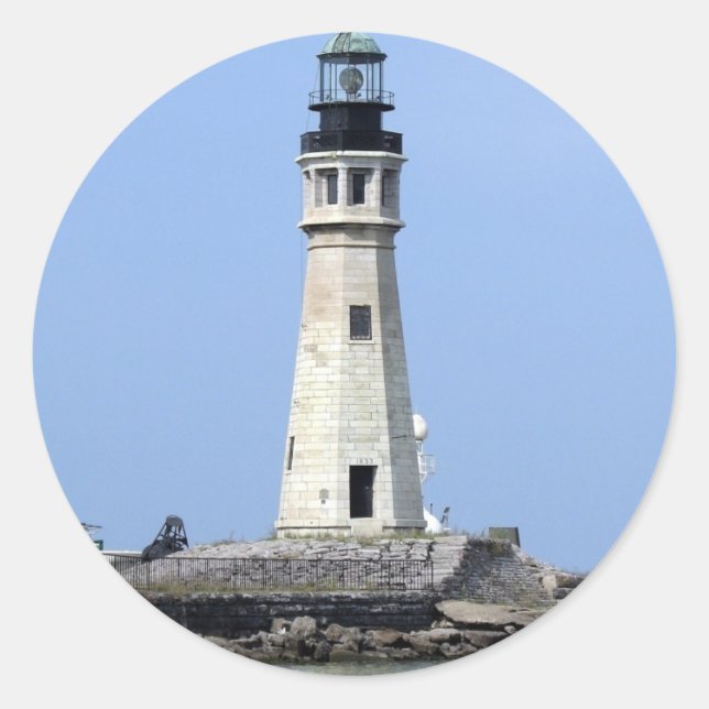 Sticker Rond Phare - Buffalo, New York (Devant)
