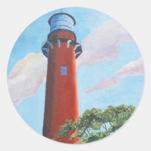 Sticker Rond Phare de Jupiter