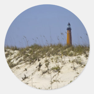 Sticker Rond Phare de Ponce Inlet Floride Beach Photographie