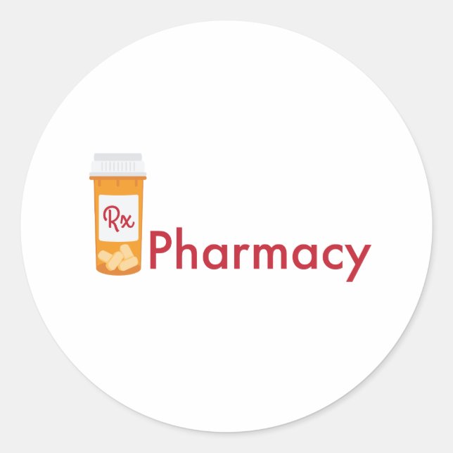 Sticker Rond Pharmacie (Devant)