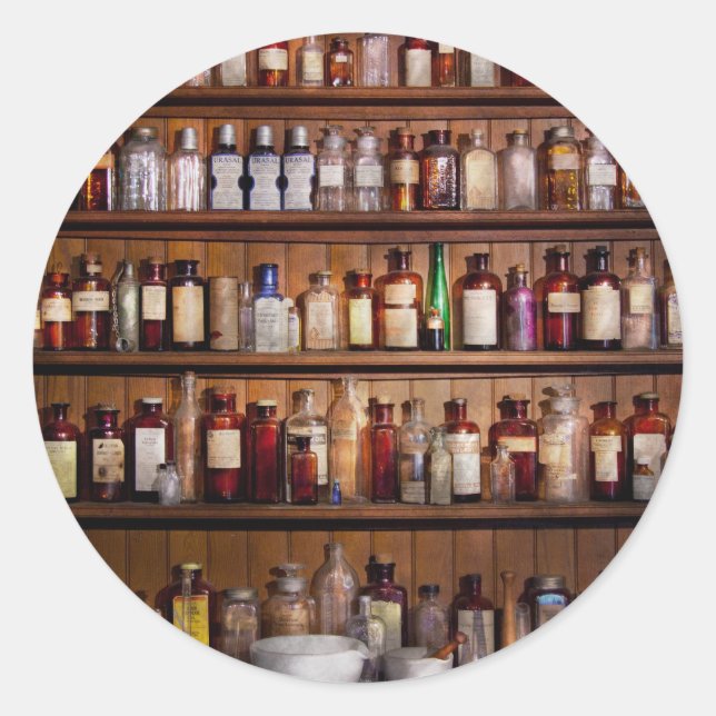 Sticker Rond Pharmacie - Pharma-palooza (Devant)