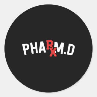 Sticker Rond Pharmacien étudiant en pharmacie Rx Pharm D