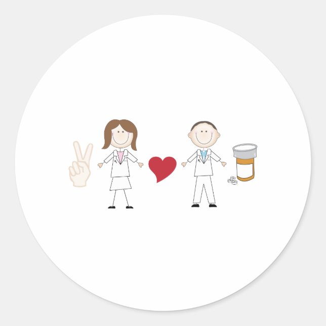 Sticker Rond Pharmaciens (Devant)