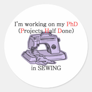 Sticker Rond PhD couture