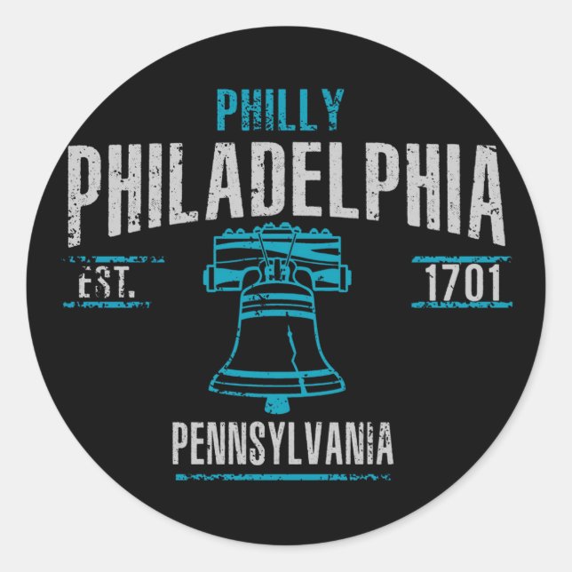Sticker Rond Philadelphie (Devant)