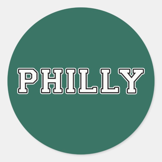 Sticker Rond Philadelphie Pennsylvanie (Devant)