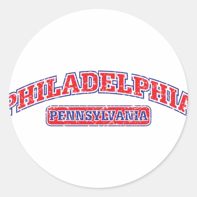 Sticker Rond Philadelphie sportive (Devant)