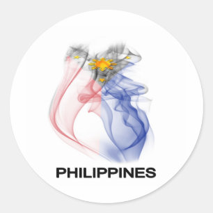 STICKER ROND PHILIPPINE FLAMME