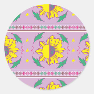 Sticker Rond Philippines Philippines Pilipina Girly Floral