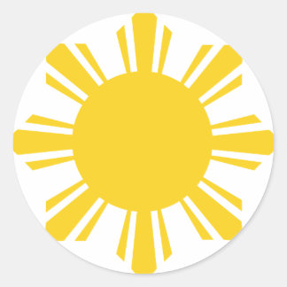 Sticker Rond Philippines Sun par AiReal Apparel