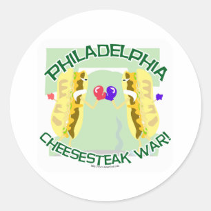 Sticker Rond Philly Cheesteak War
