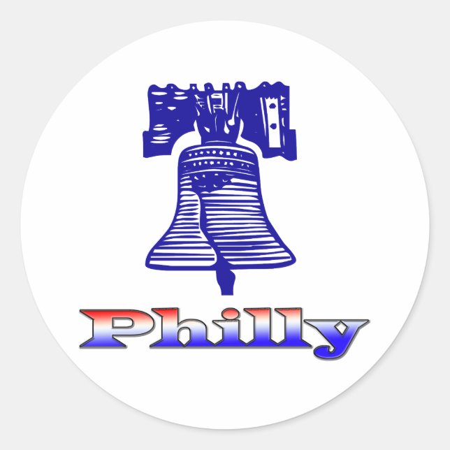Sticker Rond Philly et Liberty Bell (Devant)