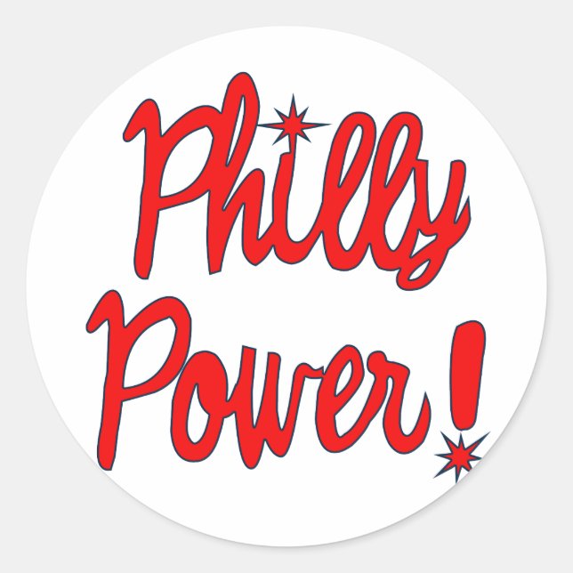 Sticker Rond Philly Power ! T-shirts, Sweat - shirt à capuche,  (Devant)