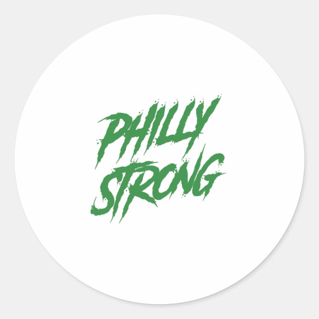 Sticker Rond Philly Strong Graffiti Style  (Devant)