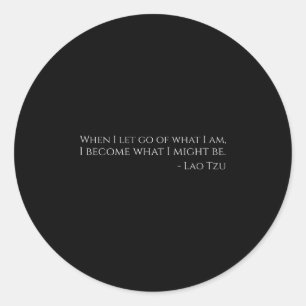 Sticker Rond Philosophie chinoise antique Motivationnelle Taois