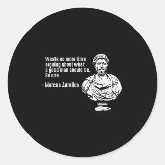 Sticker Rond Philosophie Citations Enseignant Stoicisme Marcus