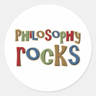 Sticker Rond Philosophie Rocks