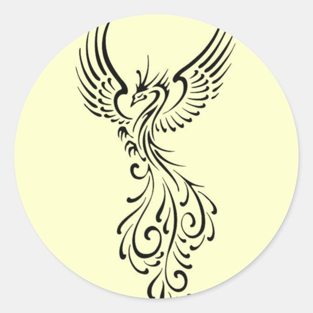 Sticker Rond Phoenix (Devant)
