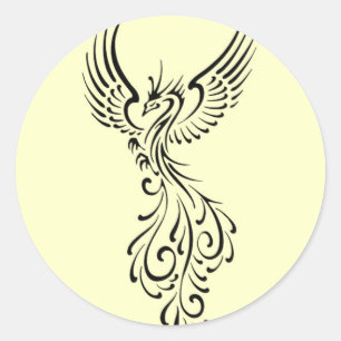 Sticker Rond Phoenix