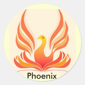 Sticker Rond Phoenix