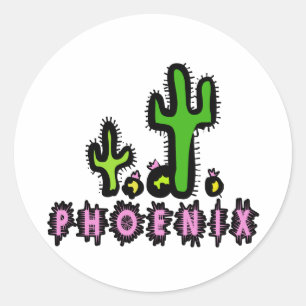 Sticker Rond Phoenix