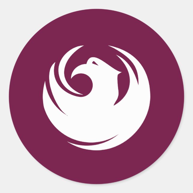 Sticker Rond Phoenix, Arizona (Devant)