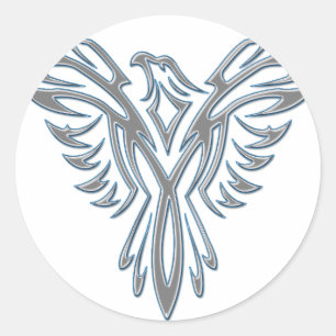 Sticker Rond Phoenix D