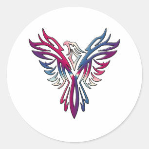 Sticker Rond Phoenix F
