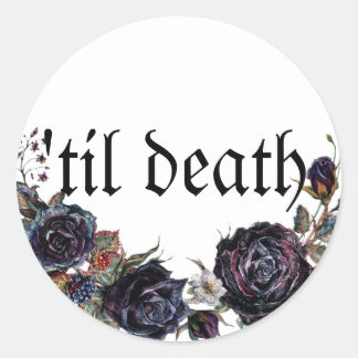 Sticker Rond Phoques de l'enveloppe du Mariage de la mort