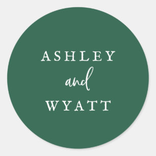 Sticker Rond Phoques de l'enveloppe verte du tournesol de pays