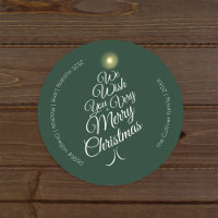 Phoques de l'enveloppe verte très joli sapin de No