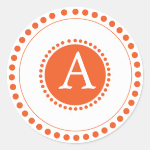 Sticker Rond Phoques d'enveloppe rouge personnalisées