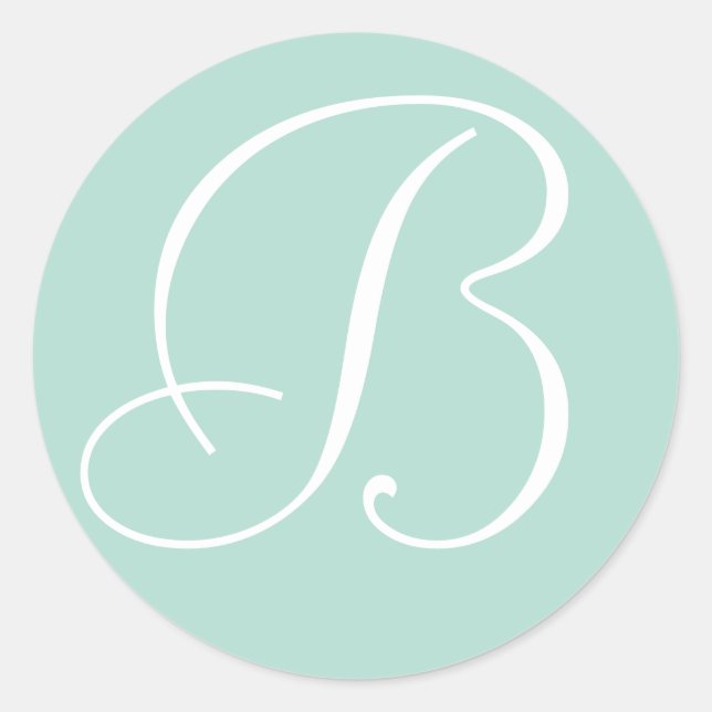 Sticker Rond Phoques d'enveloppes de Mariage monographie et bla (Devant)