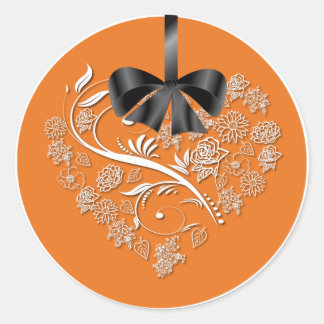 Sticker Rond Phoques d'enveloppes Mariages sans respiration - c