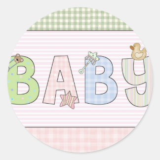 Sticker Rond Phoques d'enveloppes pour bébés : Collection de bé