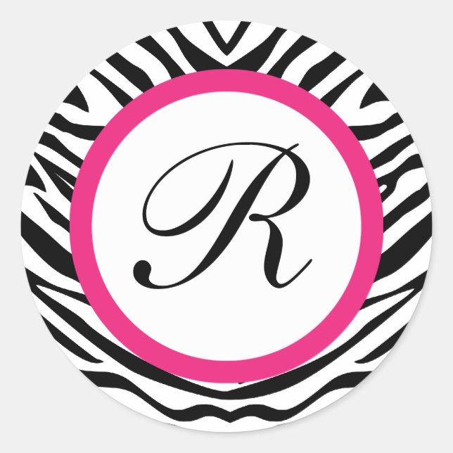 Sticker Rond Phoques Zèbre - Tour (Devant)