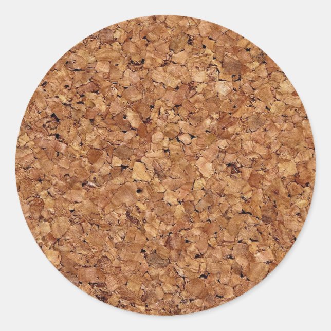 Sticker Rond Photo arrière - plan de liège (Devant)