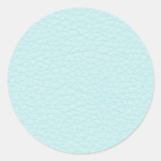 Sticker Rond Photo de Cuir Turquoise Léger.