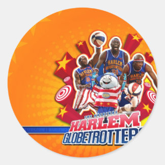 Sticker Rond Photo de groupe de Harlem GlobeTrotter