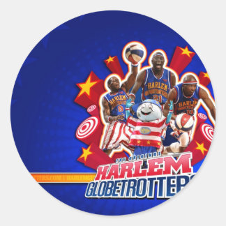 Sticker Rond Photo de groupe de Harlem GlobeTrotter
