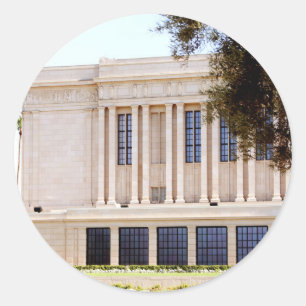 Sticker Rond photo du temple mormon lds de mesa arizona