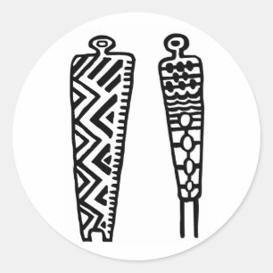 Sticker Rond Photo Homme-BW