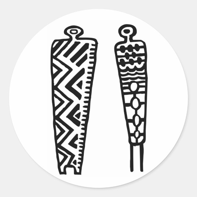 Sticker Rond Photo Homme-BW (Devant)