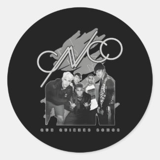Sticker Rond Photo officielle de l'Album noir blanc Cnco