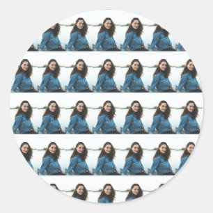 Sticker Rond Photo personnalisé